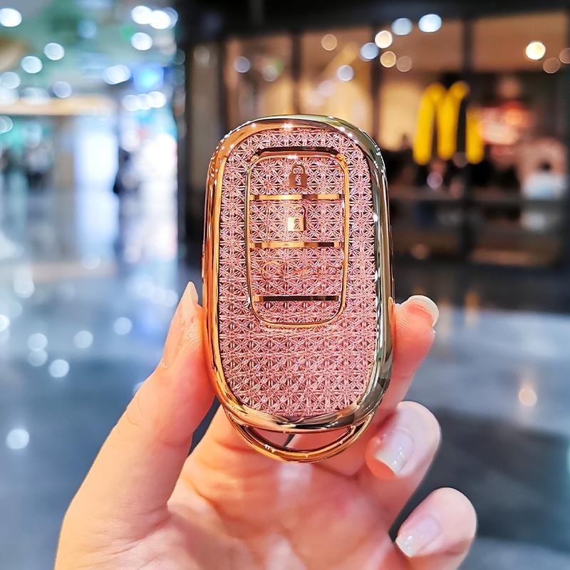 Car Key Case Cover Shell For Honda Civic 23 Crv Vezel Xrv Zrv Integra Hrv Ens1 E:Np Key Shell Keychain