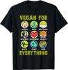 Powered Plants Vegetarier Nach Veganer Ernährung T-Shirts Y2k Mode T-Shirts Lustig Vintage Sommer Grafikdruck Oberteile Geburtstagsgeschenk Unisex