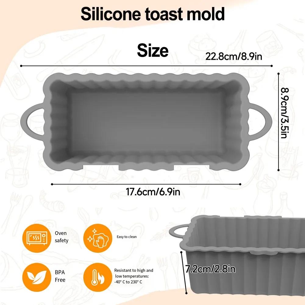 Airfryer Versatile Baking Moulds Rectangular Baking Moulds Easy Demoulding Process Effortless Cleaning And Maintenance