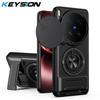 KEYSION Magnetic Phone Case for VIVO X300 Ultra 5G Slide Camera Lens Protection Upright Stand 360° Ring Shockproof Back Cover