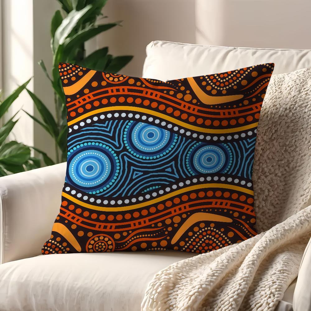 Australian Aboriginal Art cushion cover For Pillow Printing Sofa Decoration Home Car Room Coffee Shop Office Nordic Simplicity
