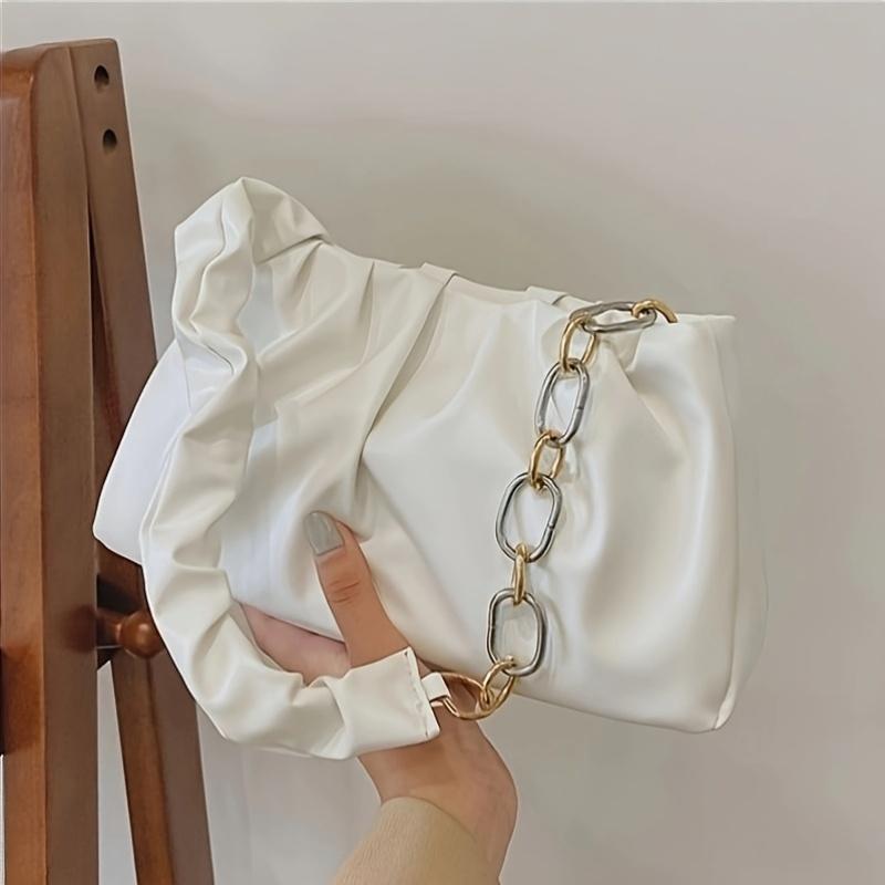 Versatile Handbag Single Shoulder Chain Bag And a Pleated Cloud Bag Suitable for Commuting to Work, Valentine'S Day Dates, And Everyday Use