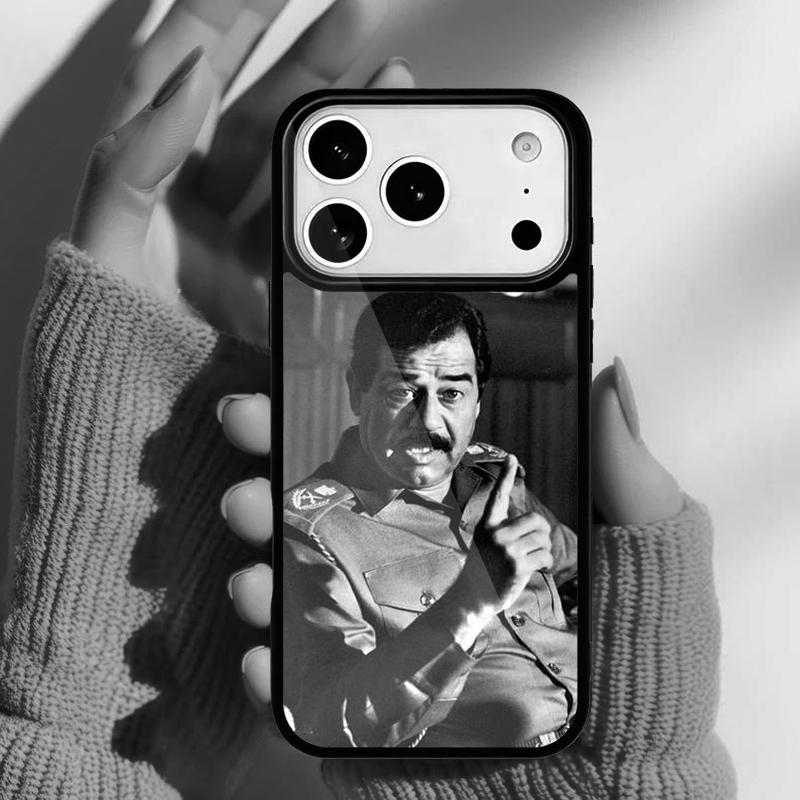 

Arabic Iraq Saddam Hussein Phone Case for iPhone 17 16 15 14 13 Pro Max Back Cover for 12 11 Pro Coque iPhone17 Pro Max