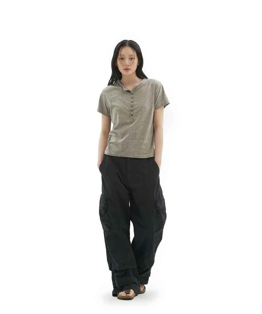 Depeugameoncheu Button-Up Rough T-Shirts [2Color]