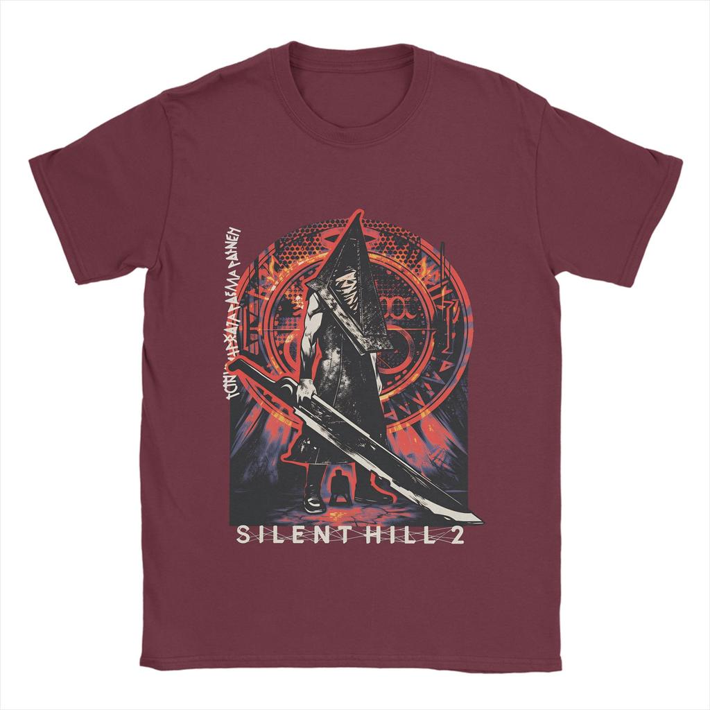 Men's SILENT HILL  Pyramid Head T-Shirts  100% Cotton Clothes Beach Street Style Short Sleeve T Shirt O Neck Tshirt Plus Size
