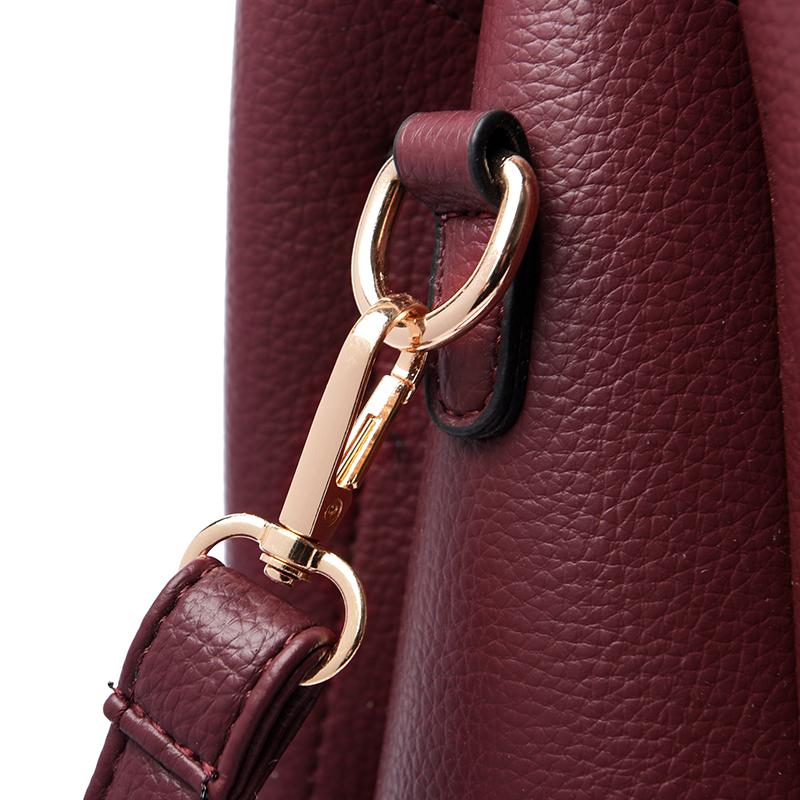 Large Capacity Women's Handbag with Soft PU Leather Material Fashionable Shoulder Bag, Solid Color Crossbody Bag Suitable for Travel and Shopping