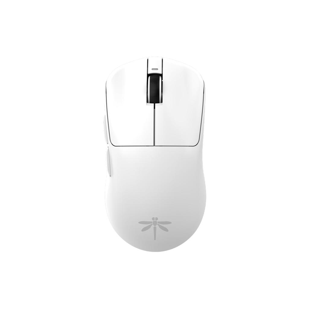 VGN Wireless Gaming Mouse Dragonfly F1 Pro Max White Lightweight 55g Pixart PAW3395 Operates Up To 130 Hours Compatible with Both Wireless and Wired 6