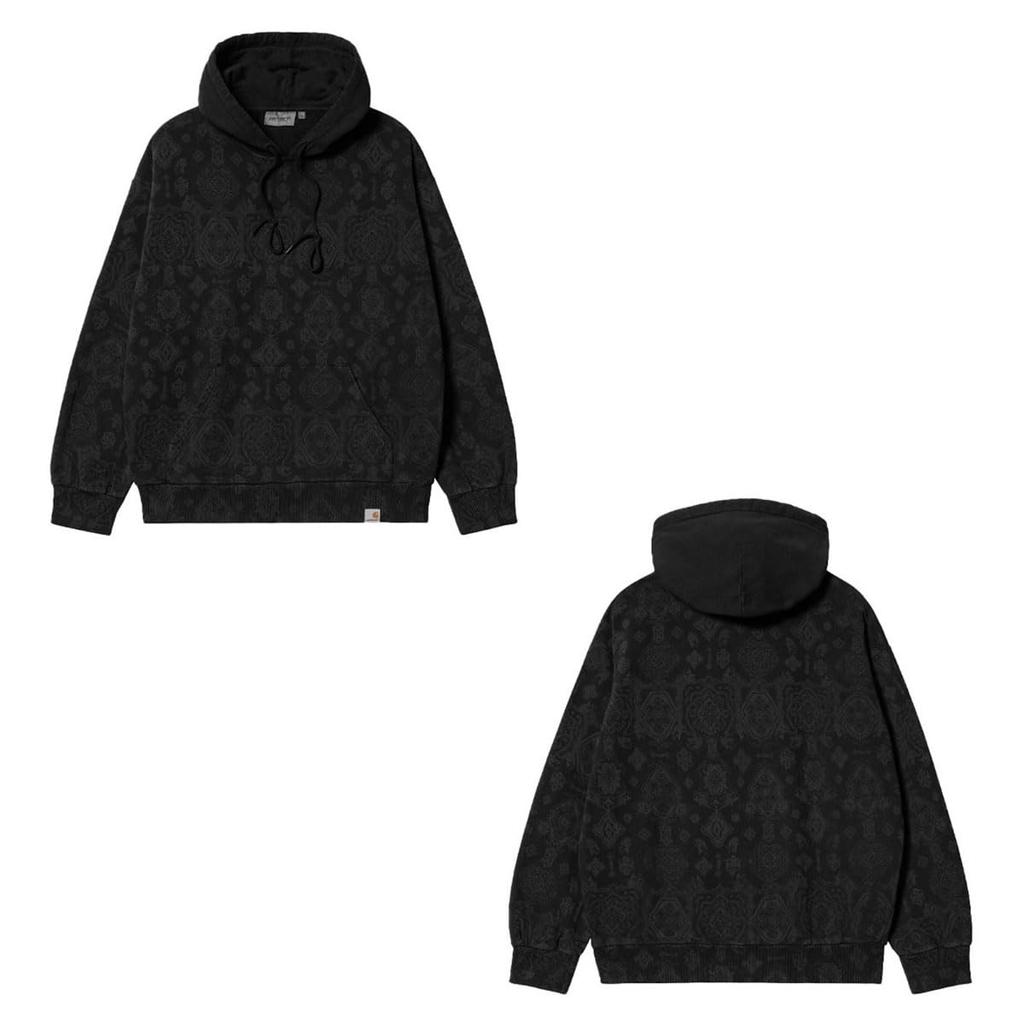 Carhartt Authentic WORK IN PROGRESS Paisley Print Pullover Long Sleeve HOODED VERSE Size Small Men's Hoodie, SWEATSH, (Code 415884b013-2)