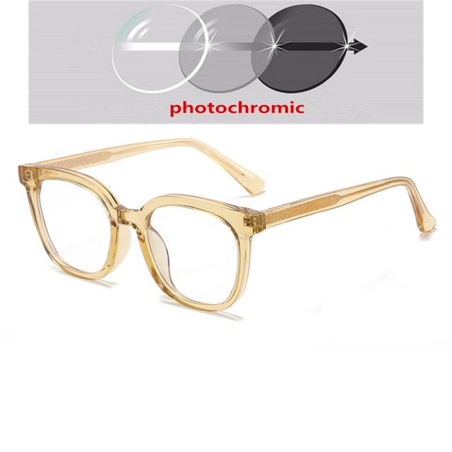 0 -0.5 -0.75 To -6.0 Anti Blue Rays Aspherical Lens Leopard Frame Oval Minus Diopter Glasses Unisex TR90 Prescription Spectacles