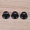 3pcs Plastic Electric Guitar Bass Volume Knob Potentiometer Caps