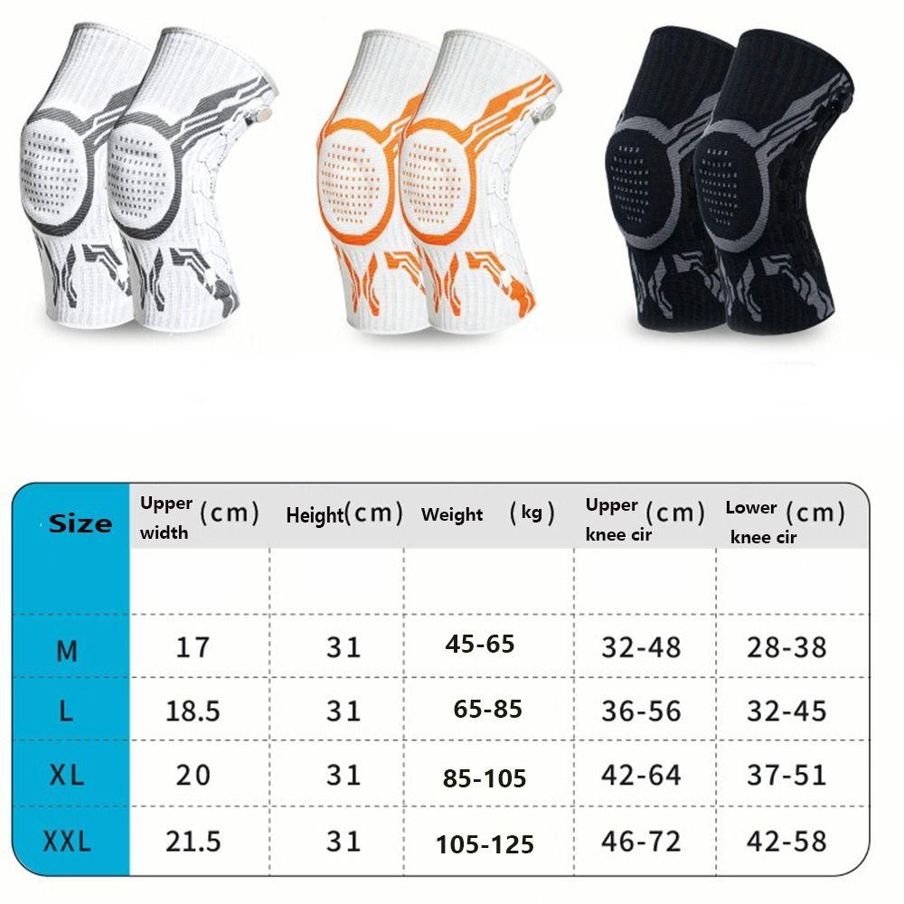 Elastische Sport-Kniebandage Dünne Kniebandage Unterstützung Unisex Knopf Kniepolster Laufen