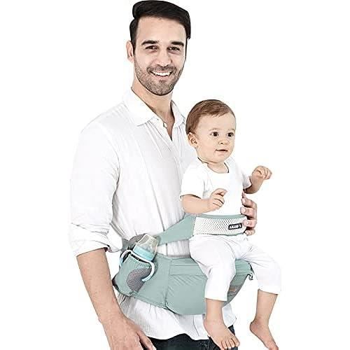 Porte-bébé Siège de Hanche SONARIN - Ergonomique - Vert - Coton - 0 mois à 3 ans - YEBD01-TMM1
