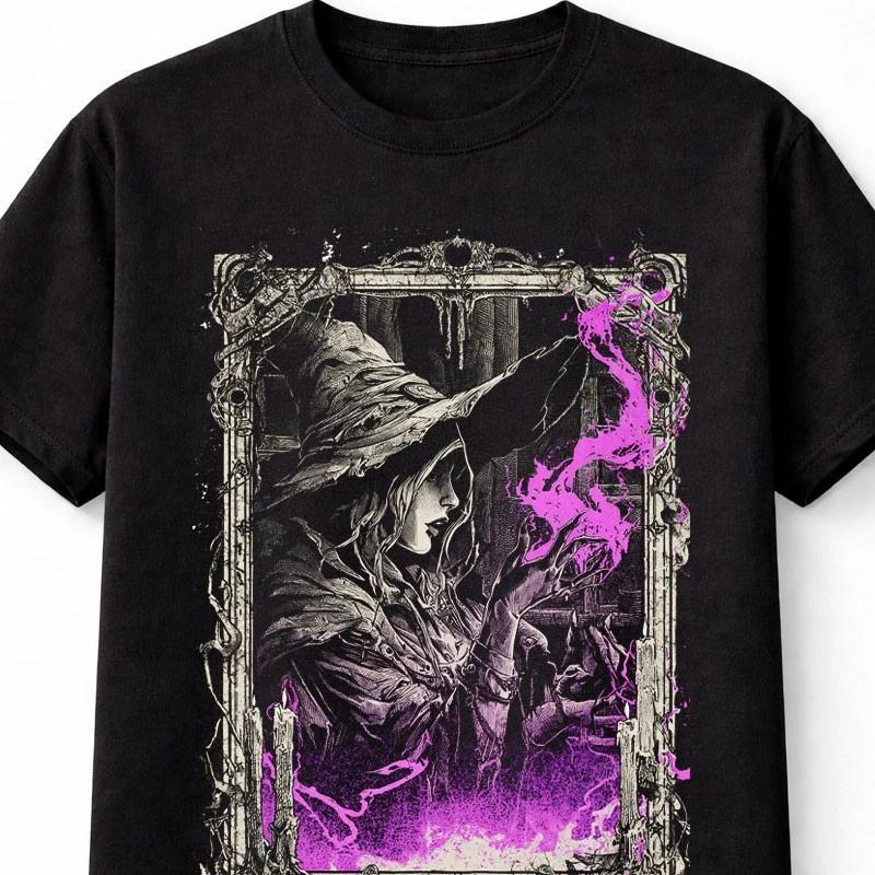 Witch Gothic Sorceress Magic Horror Fantasy Graphic Unisex TShirt S
