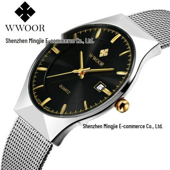 WWOOR Wo Ai 8016 Men's Waterproof Mesh Strap Quartz Fashion Watch
