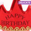 LED Crown Birthday Hat for Children and Grownups Plastic Non-Woven Glowing Party Hat with 3 Light Modes Happy Birthday Gift