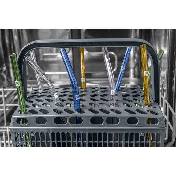 ZWILLING Henckels ZWILLING Glass Straw Color Straight 4pcs Glass Transparent Eco Reusable Repeatable Heat Resistant Japanese Sorrent J.A. "Sorento