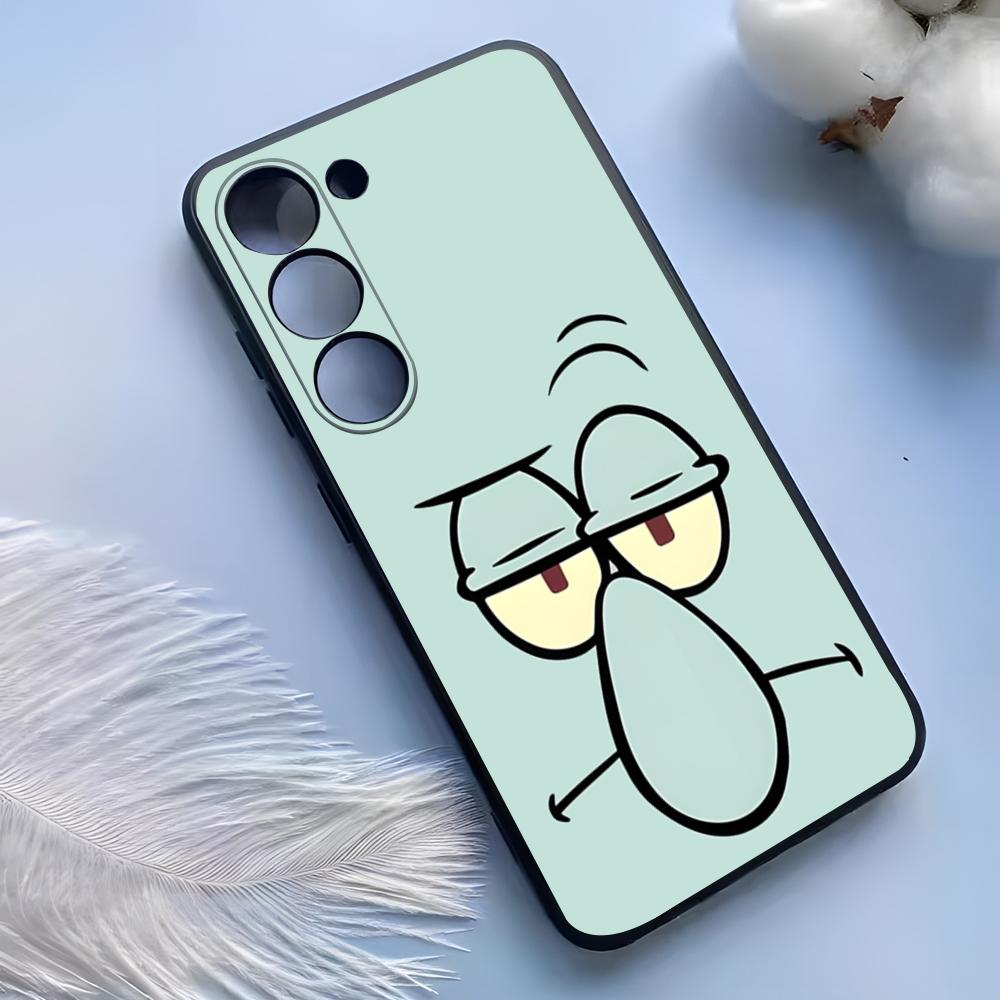 Pouzdro na telefon PongeBob Krabby Patty pro Samsung S25 Ultra S24 S23 S22 S21 S20 Plus Fe Galaxy A54 A53 A34 A25 Silikonový kryt