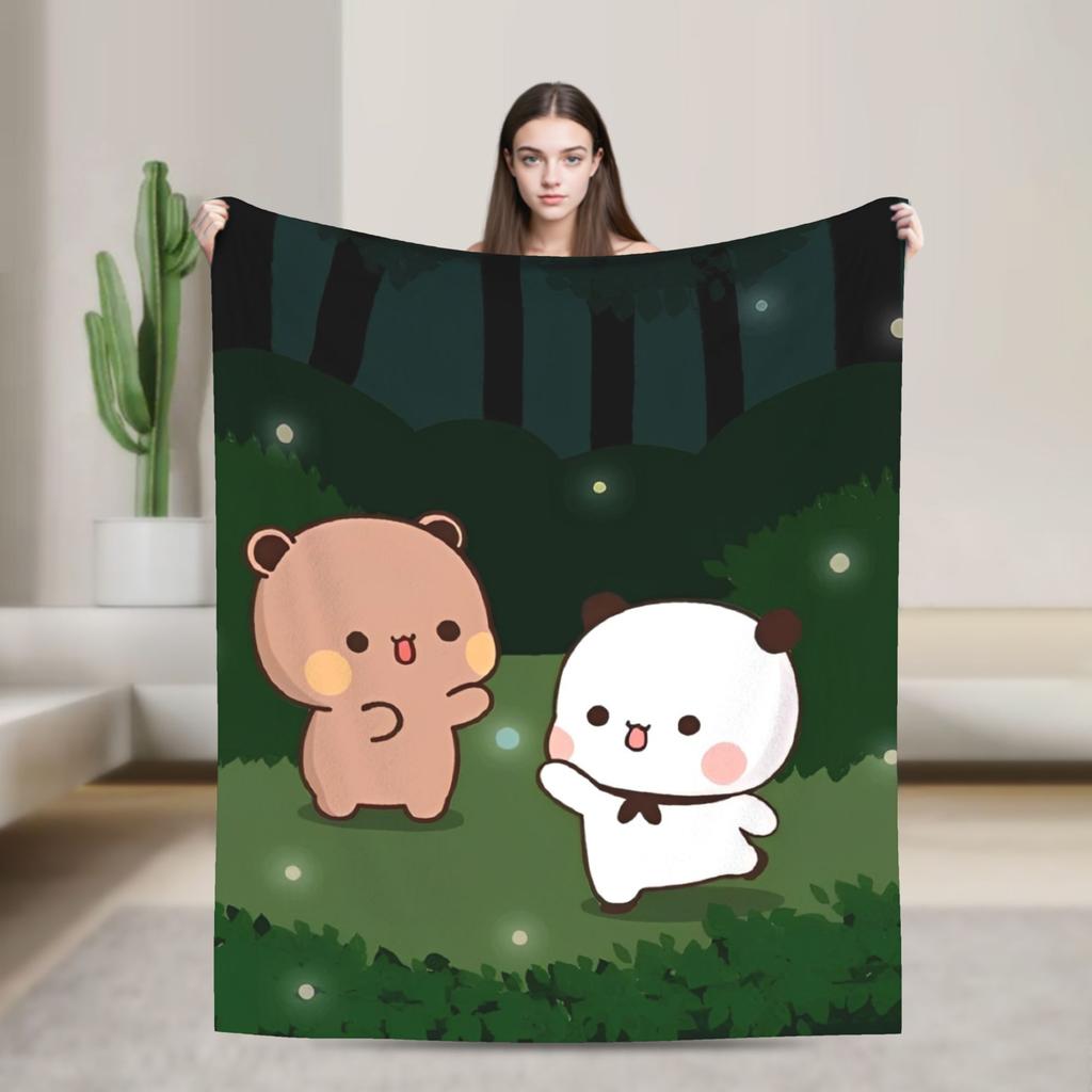 Bubu and Dudu Series Blanket Warm Soft Novelty Plush Throw Blanket For Living Room Picnic Flannel Bedspread Bed Cover