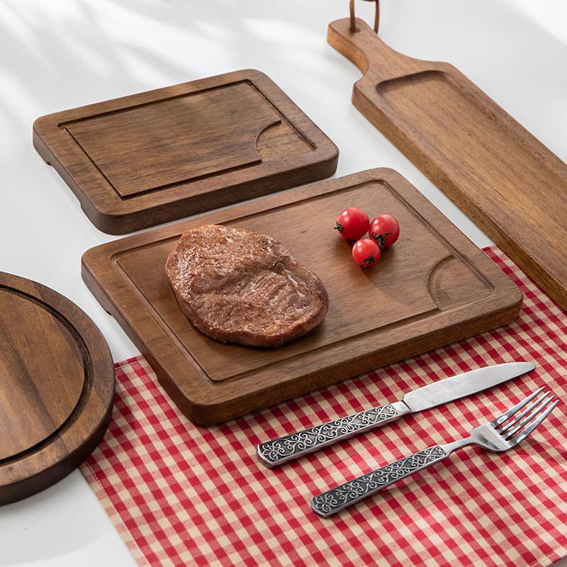 Yicang Black Walnut Wood Flat Serving Board