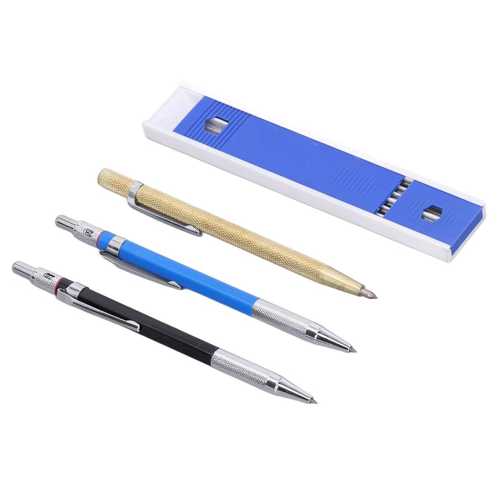 Carpenter Pencil Mechanical 2.0mm Marking Scriber Tool with Refills for Woodworking