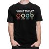 Individuelles Fotografen What The F T-Shirt für Herren 100% Baumwolle T-Shirt Freizeit-T-Shirt Kurzarm-T-Shirt Locker geschnitten Kleidung Geschenk