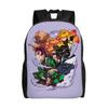 Demon Slayers Backpack for Women Men Waterproof College School Kokushibo Bag Printing Bookbag