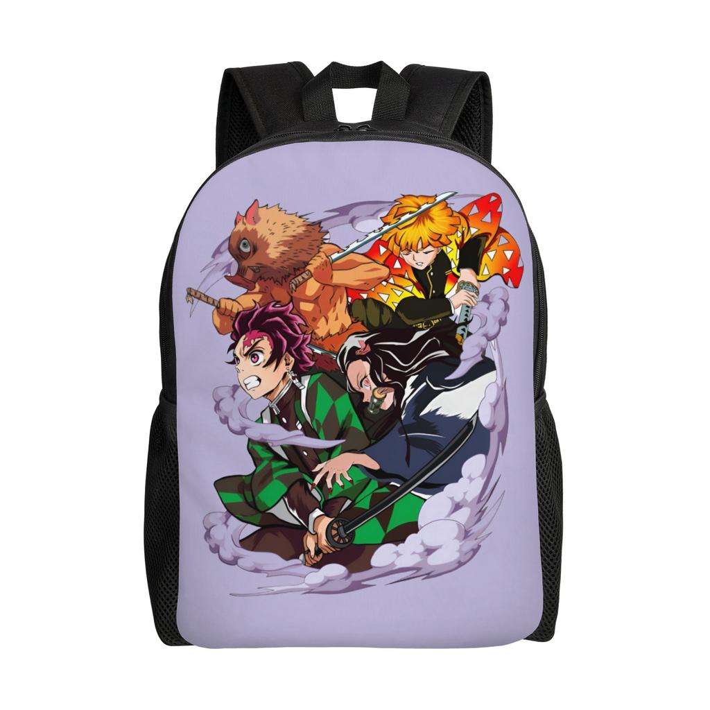 Demon Slayers Backpack for Women Men Waterproof College School Kokushibo Bag Printing Bookbag