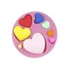 DIY Heart-shaped Cake Mold Colorful Chocolate Candy Paste Heart-shaped Cake Decoration Tool Gummy Silicone Mold Household Items
