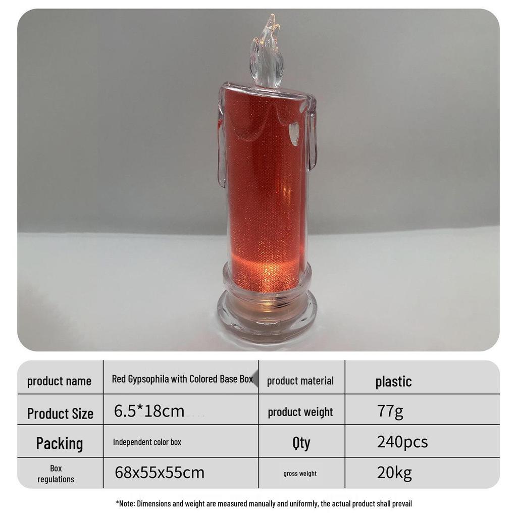 520 Valentine's Day LED Candle: Romantic Festival Simulation Lamp & Creative Desktop Ornament