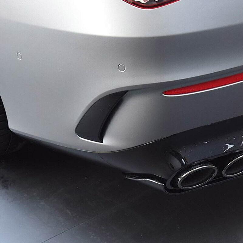 Gloss Black For Mercedes C118 CLA35 CLA45 AMG 2020+ Rear Bumper Air Vent Covers