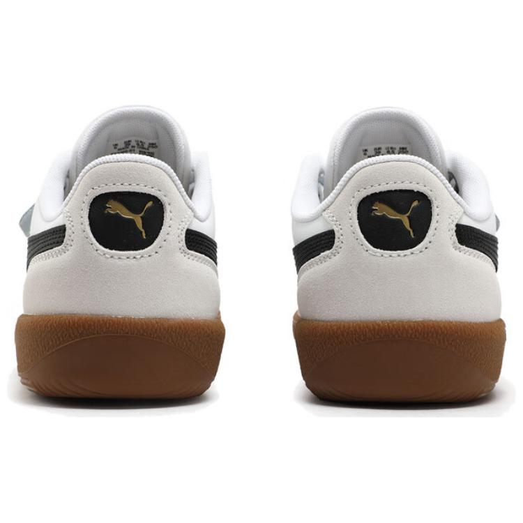 New PUMA Palermo Anti Slip Wear Resistant Low Top Skateboard Shoes Women's White Black Gray 402109-01