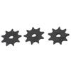 3 Pcs 410 9T Chain Sprocket Steel D Hole High Speed Motor Sprocket Chain Wheel for MY1016 MY1025