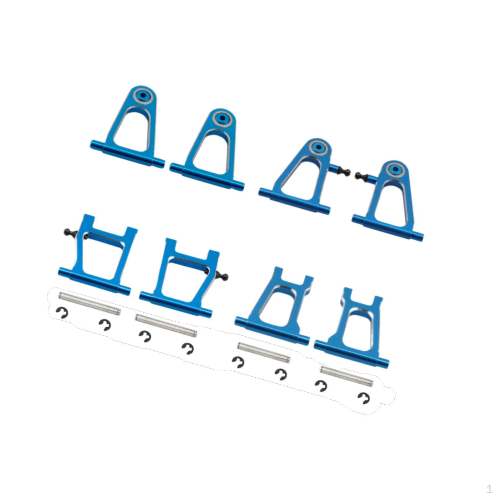 

1/10 RC Car Swing Arm Front Rear Upper Lower Metal Replacement Spare Parts, Upgrade Part, синій