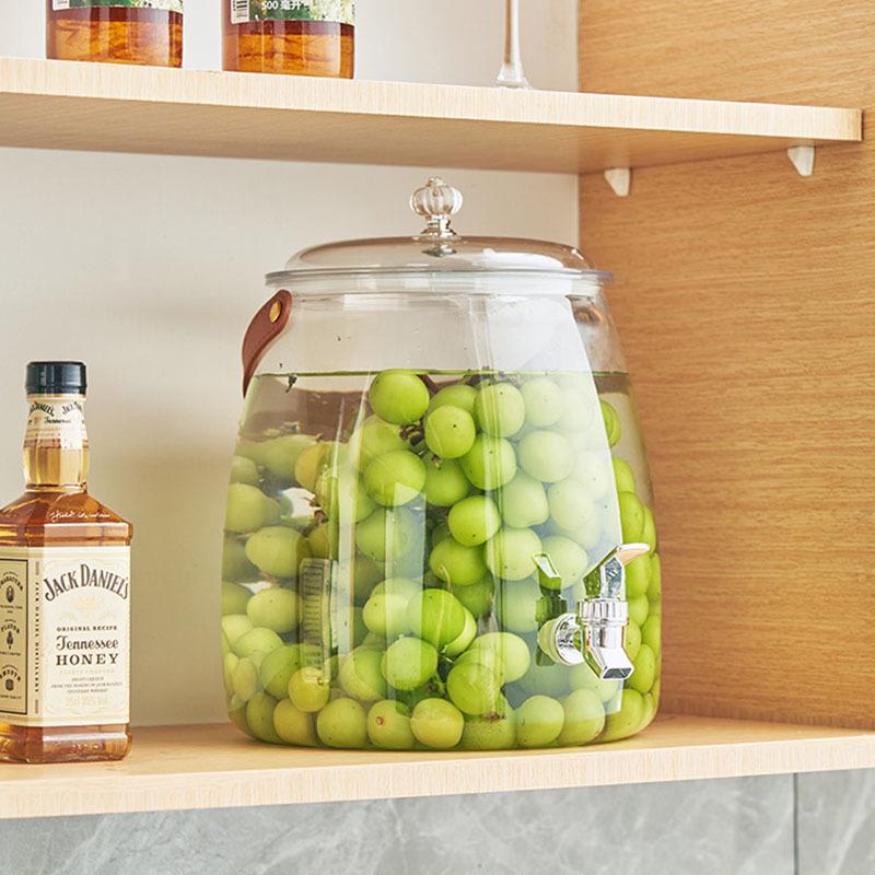 Large Capacity Cold Beverage Kettle with Spigot and Handle for Fruit Tea and Lemonade