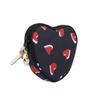 Artisan & Artist Small Makeup Pouch, Heart-Shaped, Dazzling Heart, 4OP-DH931
