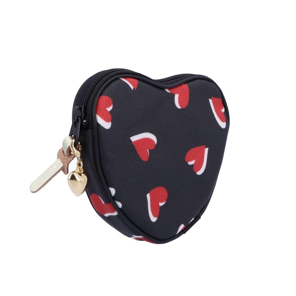Artisan & Artist Small Makeup Pouch, Heart-Shaped, Dazzling Heart, 4OP-DH931