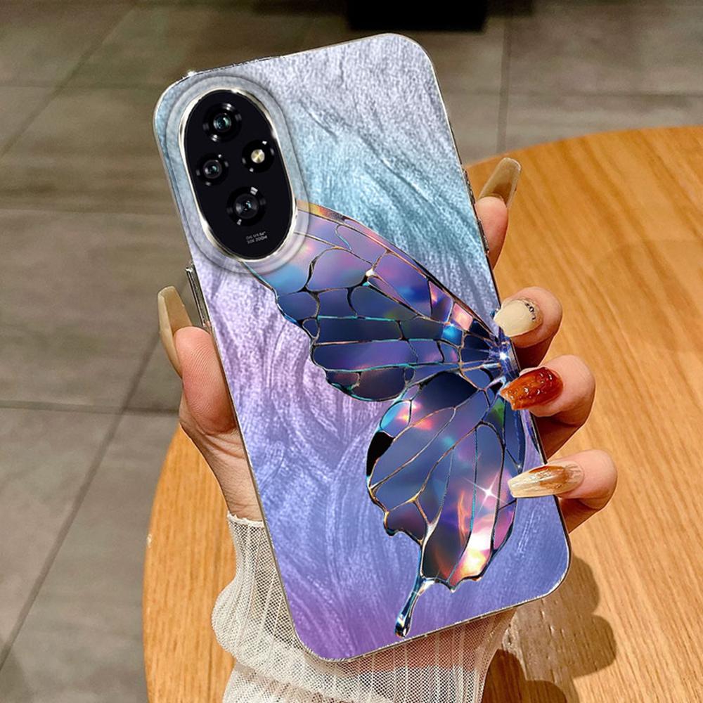 Gradient Colorful Butterfly For Huawei Honor 200 400 Lite 200 Pro X9a X8a X9c Magic 5 7 Lite Cases Cover Soft Phone Case Silicone Clear Funda Bumper