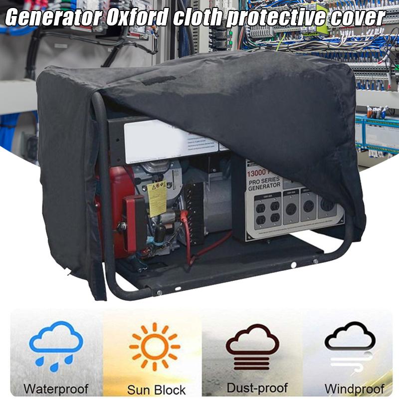 Waterproof Universal Generator Cover Wind/UV Resistant 210D Oxford Cover Black