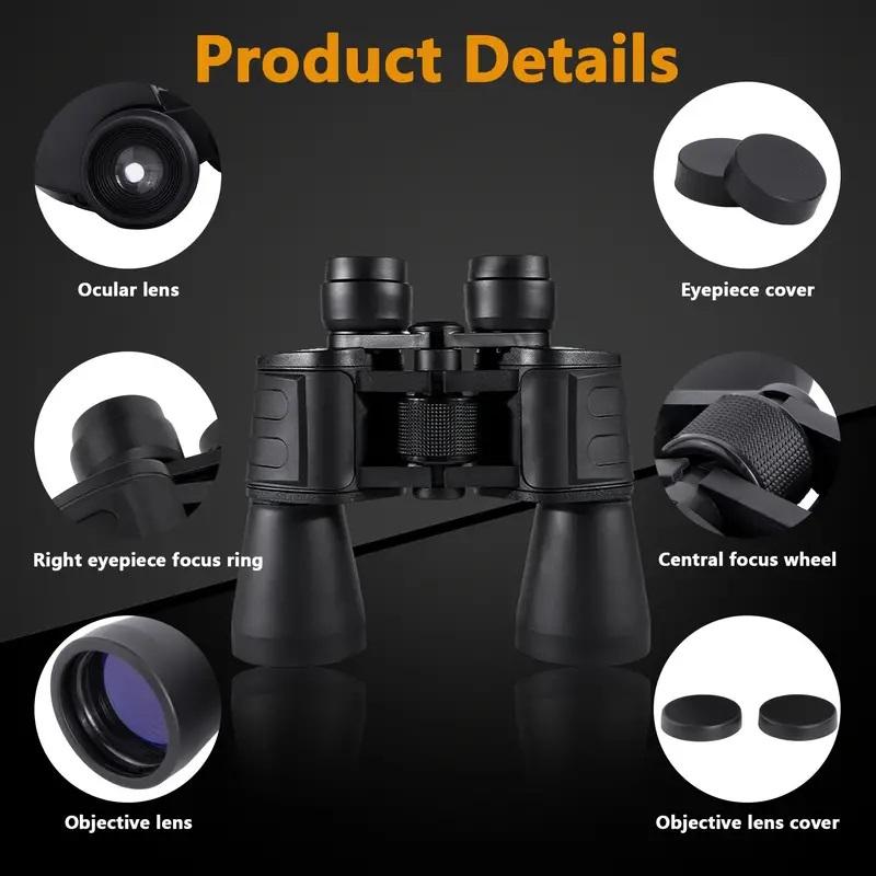 Binocolo militare 20x50 potente a lungo raggio Zoom HD BAK4-Prism Telescopio professionale ad alto ingrandimento per caccia e turismo