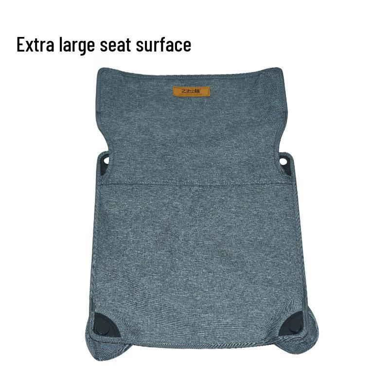 Stainless Steel Folding Outdoor Chair with Backrest for Picnic, Fishing, Sketching, and Camping