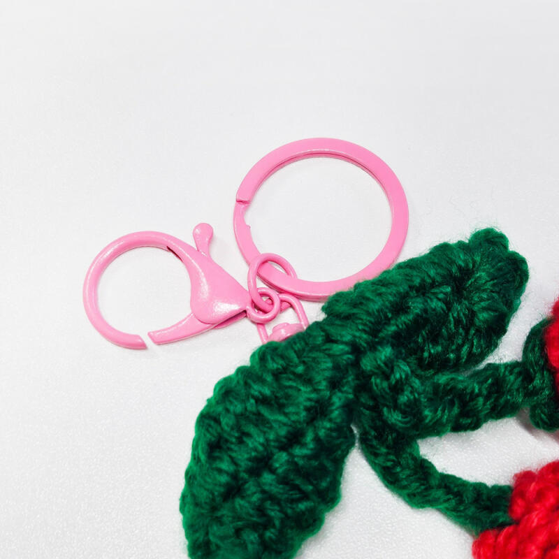 A Wealth of Materials for Making Keychains, Including a Colorful Lobster Hook O-ring.