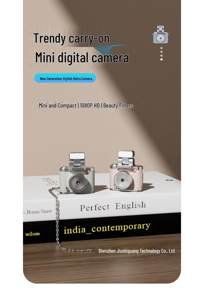 Retro Dual Camera HD Mini Travel Camera for Students
