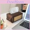 Modern Leather Tissue Box Cover For Bathroom Living Room Car Decor With Function