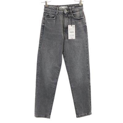 Unused Tapered Denim Pants 32 Gray Jeans Women Used