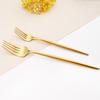 304 paslanmaz çelik yemek takımı seti altın mat parlatma çatal bıçak kaşık seti salata çatalı kaşık çay kaşığı tatlı çatal sofra