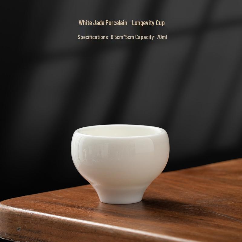 Dehua White Jade Porcelain High-End Personal Teacup