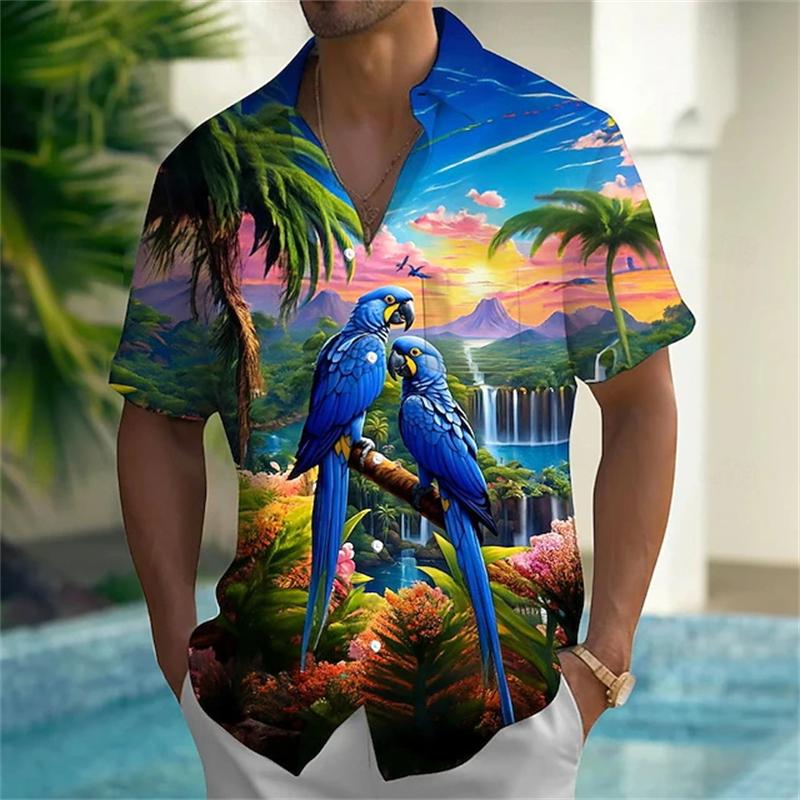 3d Print Shirt Men Women Fashion Shirts 2026 Short Sleeve Hawaiian Shirts Blouse Y2K Men's Clothing
