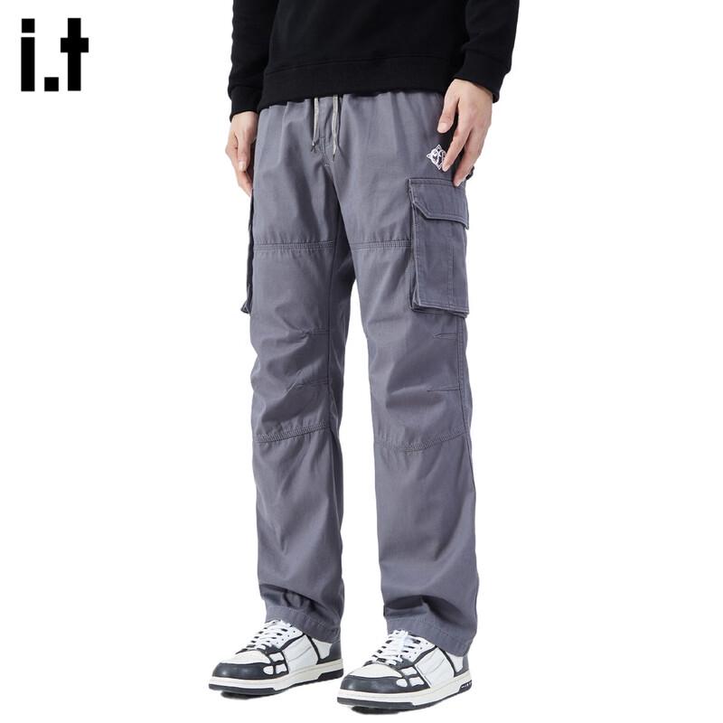 

OVERPROTECTIONit Мужские вышитые свободные хлопковые брюки карго прямого кроя 3XL