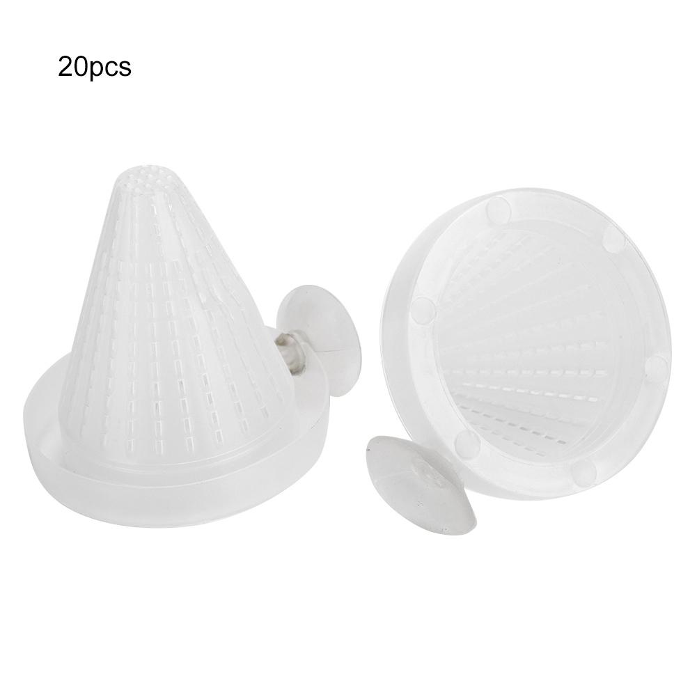 20 шт., пластиковая воронка для аквариума с красными червями, чашка для кормления с утечкой, кормушка с присоской