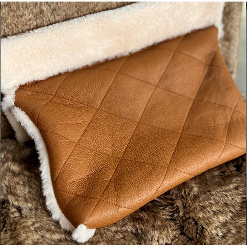 

Blacknini Инь WAF/ Золотой век Британское пальто из замши, шерсти и меха Fur one 22bag(Matching recommend) Matching bag